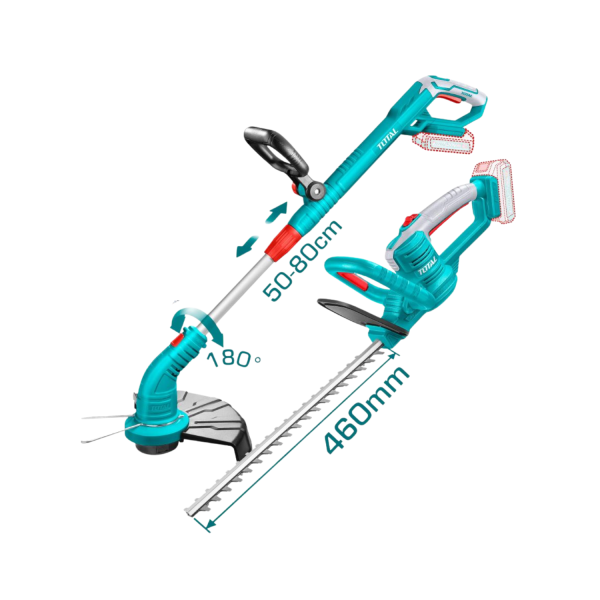‣ Combo 20V cortasetos podadora c/bat. y cargador | Total