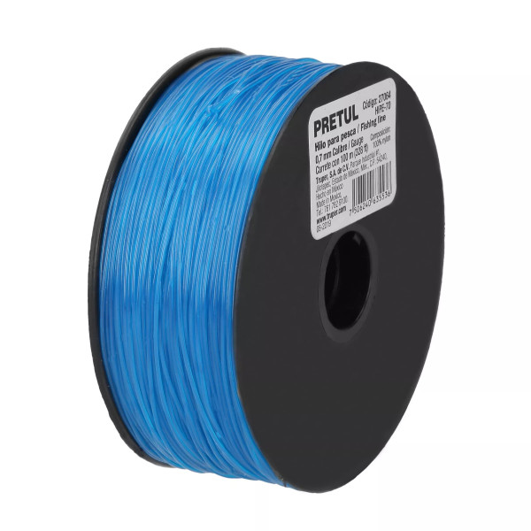 Carrete Con 100 M De Hilo Para Pesca Azul Calibre 0.70 Mm | Ferreterias Ferretodo Guatemala