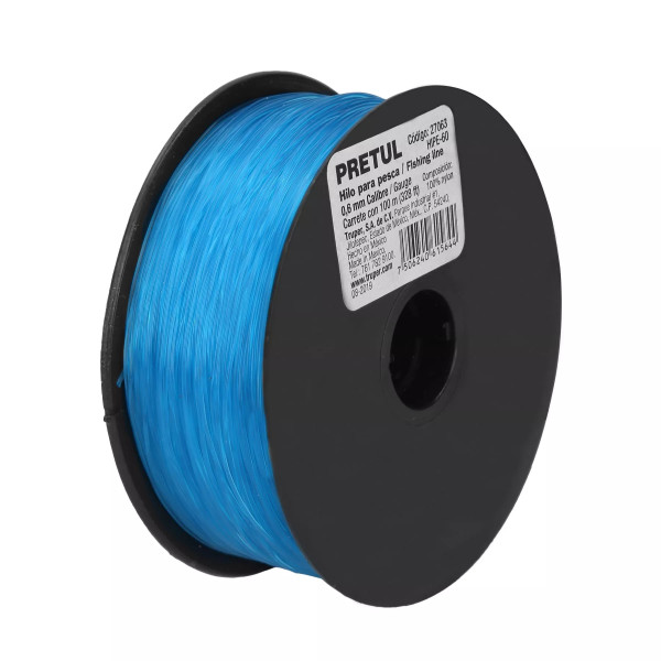 Carrete Con 100 M De Hilo Para Pesca Azul Calibre 0.60 Mm | Ferreterias Ferretodo Guatemala