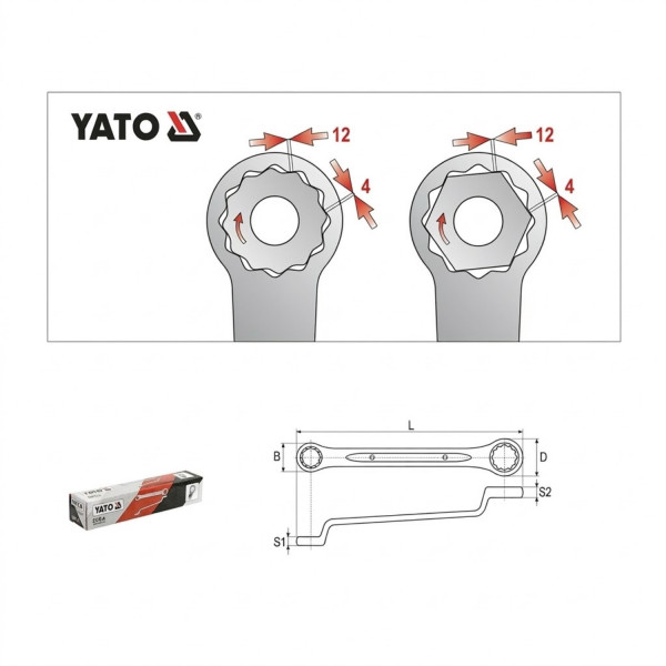 ‣ Llave doble corona 24x27MM | Yato