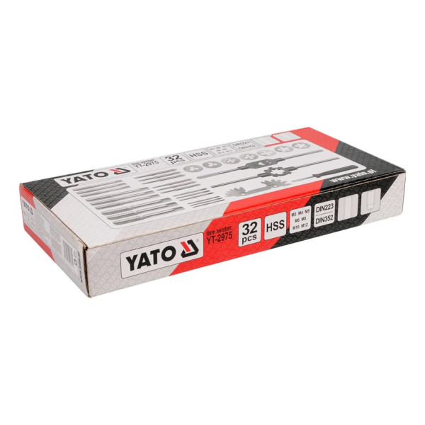 ‣ Machuelos y tarrajas m3-m12 32pcs | Yato