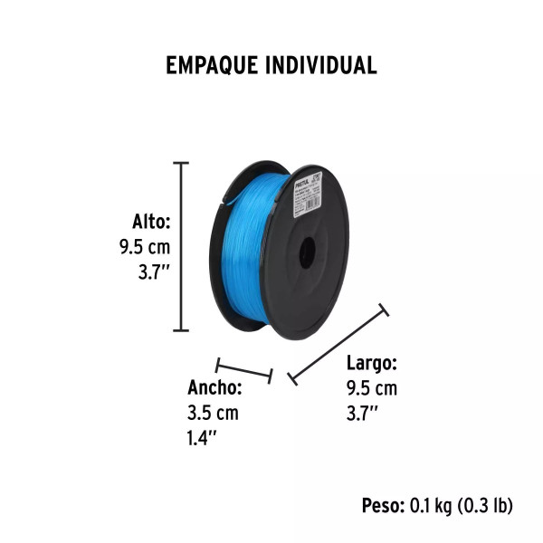 Carrete Con 100 M De Hilo Para Pesca Azul Calibre 1.00 Mm | Ferreterias Ferretodo Guatemala
