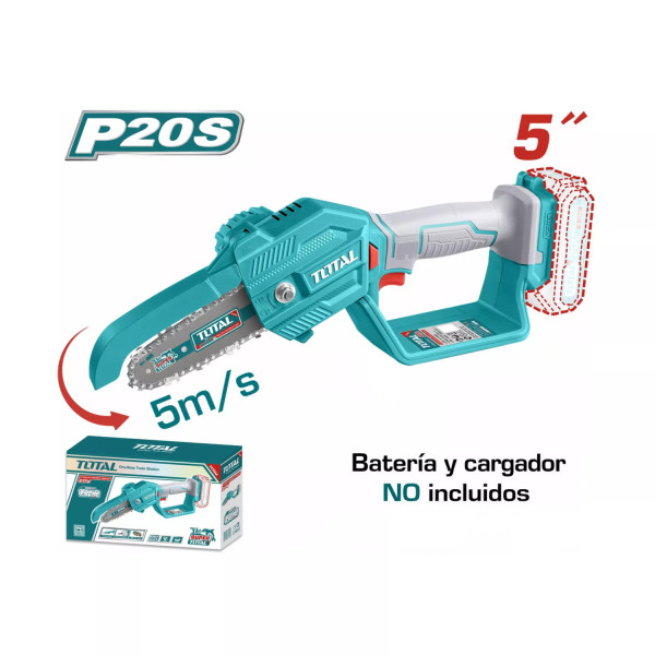 ‣ Sierra Podadora 20V 5” TOTAL resistente | FERRETODO