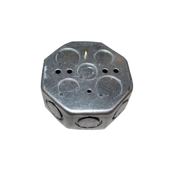 ‣ Caja Eléctrica Metálica Octagonal Resistente | FERRETODO