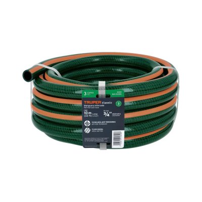 Manguera de jardín 3/4", 3 capas, 10m, sin conexiones TRUPER