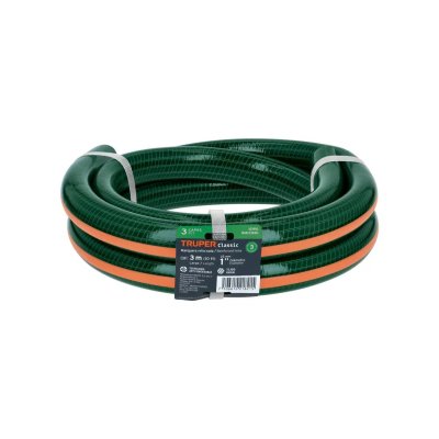 Manguera de jardín 1", 3 capas, 3m, sin conexiones, TRUPER