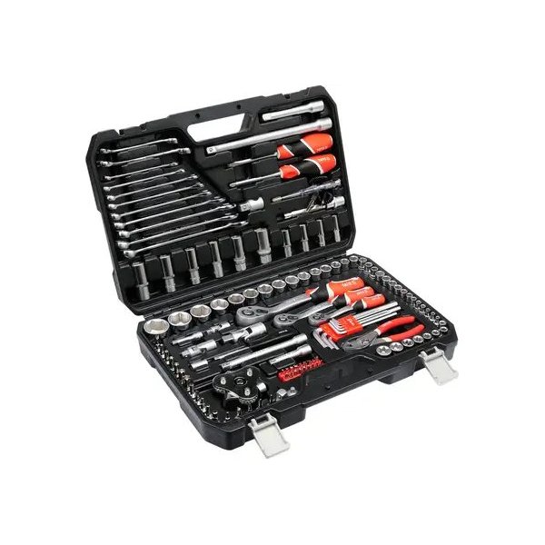 Juego de Herramientas 126 Piezas 1/4”, 3/8” y 1/2” Yato