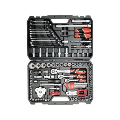 Juego de Herramientas 126 Piezas 1/4”, 3/8” y 1/2” Yato