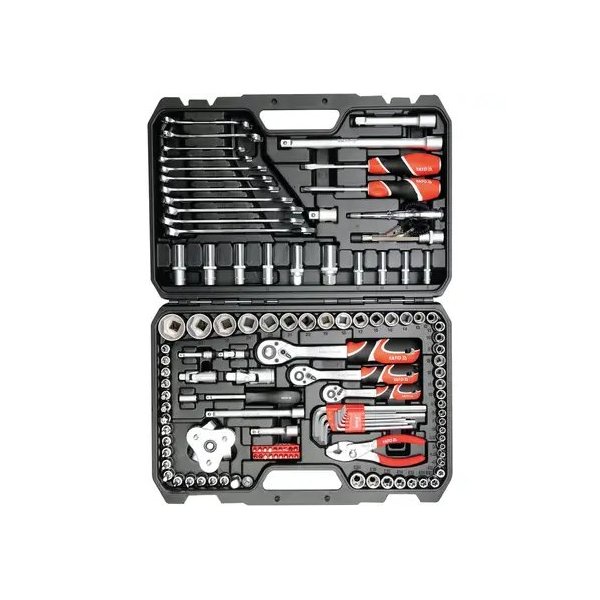 Juego de Herramientas 126 Piezas 1/4”, 3/8” y 1/2” Yato