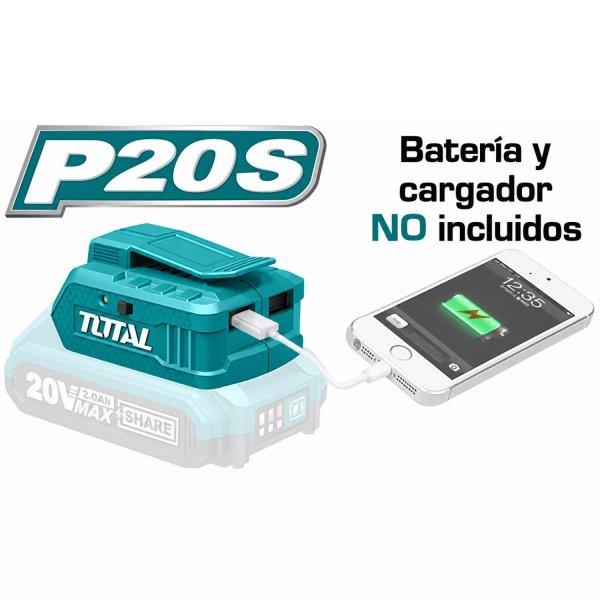 ‣ Cargador USB 20V potente | FERRETODO