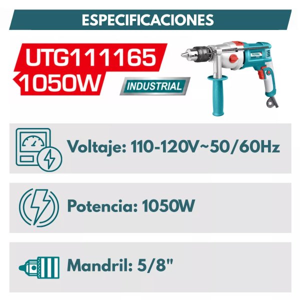 ‣ Taladro impacto 5/8” potente | FERRETODO
