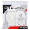 Mascarilla de protección respiratoria YATO tipo KN95, fabricada con material filtrante multicapa de color blanco. YT-74995