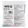 Mascarilla de protección respiratoria YATO tipo KN95, fabricada con material filtrante multicapa de color blanco. YT-74995
