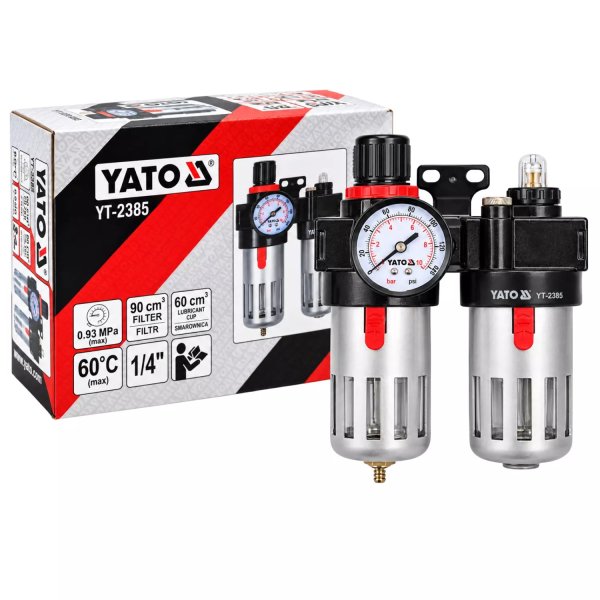 Diseñado para regular la presión, eliminar humedad e impurezas y lubricar herramientas neumáticas.