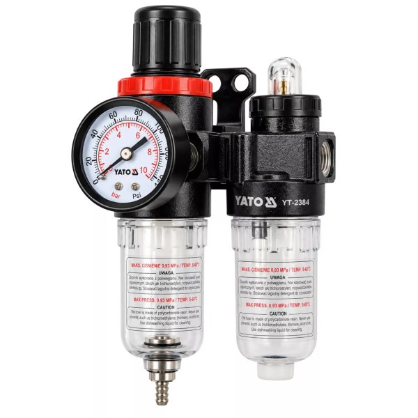 controla la presión del aire comprimido, filtrar humedad e impurezas y proporcionar lubricación a herramientas neumática