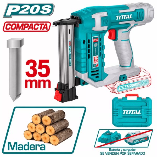 diseñada para trabajos de carpintería, instalación de molduras, ensamblaje de muebles y acabados profesionales.