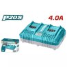 Compatible con baterías TOTAL de 20V de diferentes capacidades.