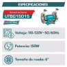 Esmeril de banco 6” 150W