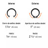 Pinza Para Anillos De Retención 6' 4 Cabezas Intercambiables | Alicates, Tenazas y Similares