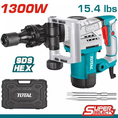 Potencia de 1300W y fuerza de impacto de 20J para demoliciones exigentes.