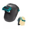 fabricada en polipropileno resistente y equipada con visor abatible.