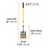 Pala Cuadrada Tru Glass, Mango Largo De Fibra De Vidrio | Palas, Piochas, Azadones y Similares