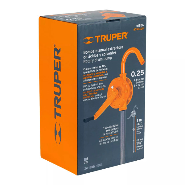 Bomba Extractora De Ácidos Con Manivela, Truper