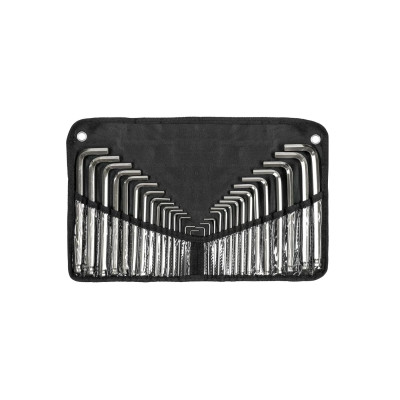 Juego 30 Llaves Allen Largas Std Y Mm Punta Bola, Estuche