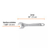 Llave Ajustable (Perico) 10' Profesional Cromada, Expert
