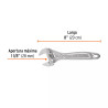 Llave Ajustable (Perico) 8' Profesional Cromada, Expert