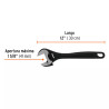 Llave Ajustable (Perico) 12' Profesional Pavonada, Expert