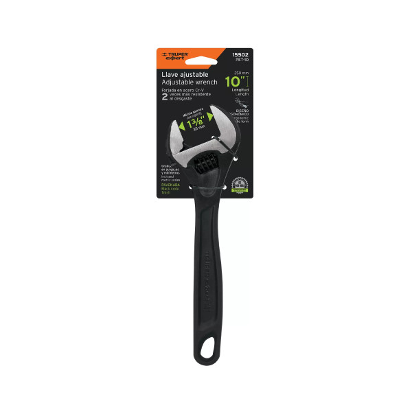 Llave Ajustable (Perico) 10' Profesional Pavonada, Expert