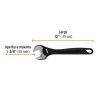 Llave Ajustable (Perico) 10' Profesional Pavonada, Expert
