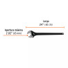 Llave Ajustable (Perico) 24' Profesional Pavonada, Expert