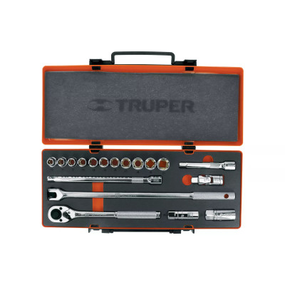 Juego De 18 Herramientas Cuadro 1/2' Mm Para Mecánico | Llaves de precisión