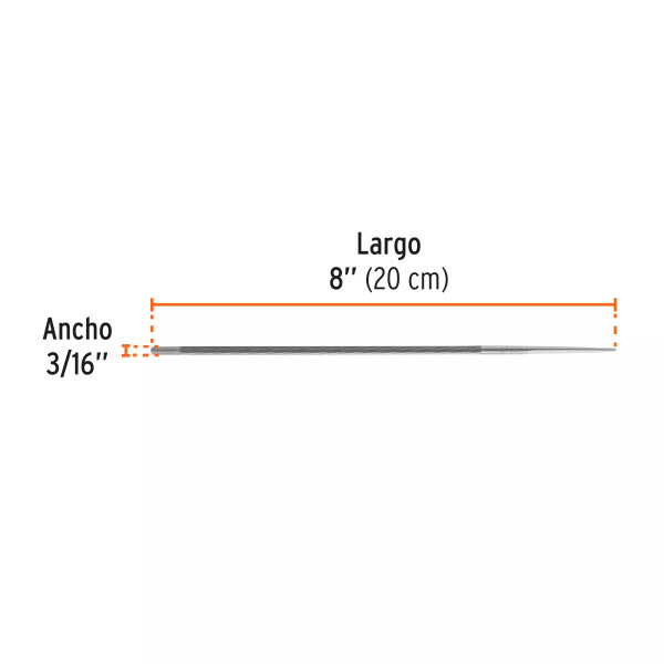 Lima Profesional Para Motosierra, 3/16', Truper Expert