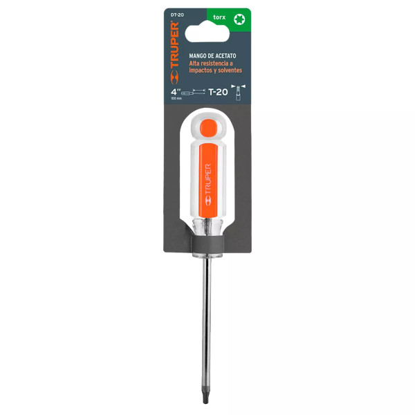Desarmador Punta Torx T 20 Mango De Acetato, Truper | Ferreterias Ferretodo Guatemala