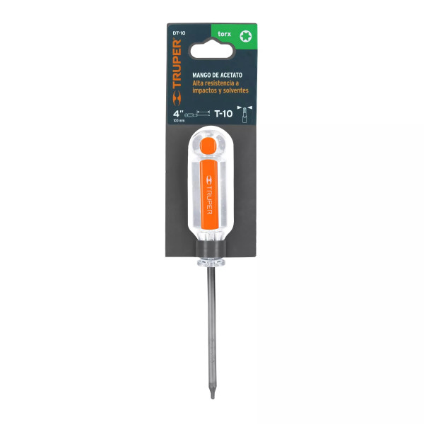 Desarmador Punta Torx T 10 Mango De Acetato, Truper | Ferreterias Ferretodo Guatemala