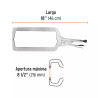 Pinza de Presión 18' Tipo 'C' con Mordaza Fija, Truper