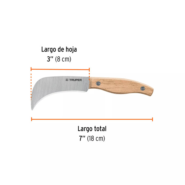 Cuchillo 7' Para Linóleo, Truper