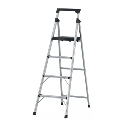 Escalera Tubular Plegable, 4 Peldaños, Aluminio, Truper