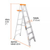 Escalera De Tijera Tipo Ii 6 Peldaños Y Bandeja, Truper