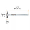 Martillo Tubular Pulido 20Oz Cara Fresada, Uña Recta, Truper | Martillos y Mazos Ferreterias Ferretodo