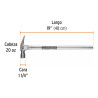 Martillo Tubular Pulido 20 Oz Uña Recta, Truper | Martillos y Mazos Ferreterias Ferretodo