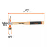 Martillo Pulido 20 Oz Uña Recta, Boca Fresada, Truper Grip | Martillos y Mazos Ferreterias Ferretodo
