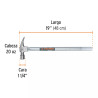 Martillo Tubular Pulido 20 Oz Alojamiento Imantado Uña Recta | Martillos y Mazos Ferreterias Ferretodo
