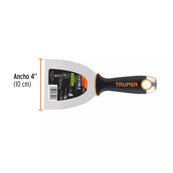 Espátula Flexible 4' Acero Inox. Mango Comfort Grip, Expert | Ferreterias Ferretodo Guatemala