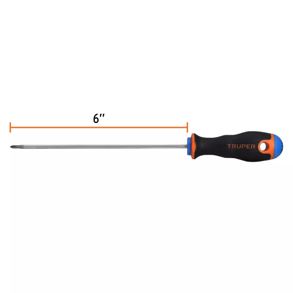 Desarmador De Cruz 1/8' X 6' Mango Comfort Grip, Truper | Ferreterias Ferretodo Guatemala