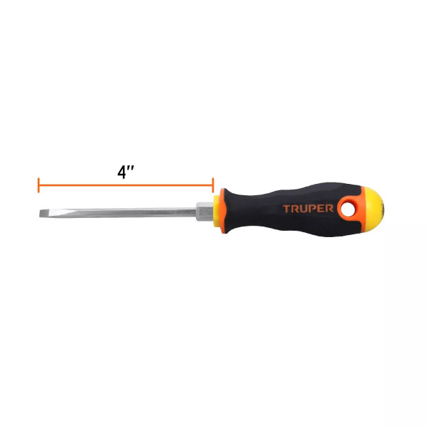 Desarmador Cabinet 3/16' X 4' Mango Comfort Grip, Truper | Ferreterias Ferretodo Guatemala