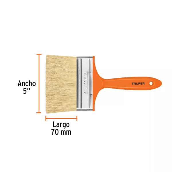 Brocha para encalar E Impermeabilizar de 5", Mango Plástico | Ferreterias Ferretodo Guatemala